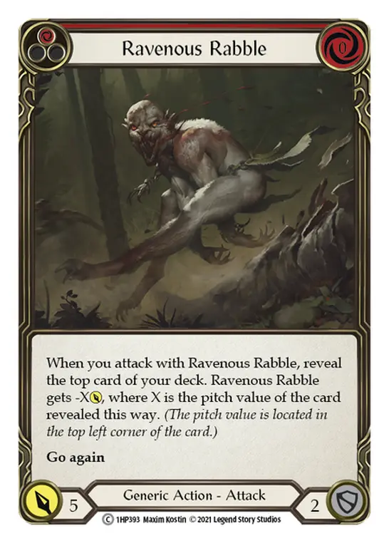 Ravenous Rabble (Red) 1HP393