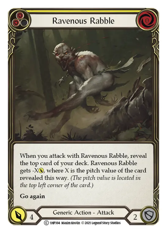 Ravenous Rabble (Yellow) 1HP394