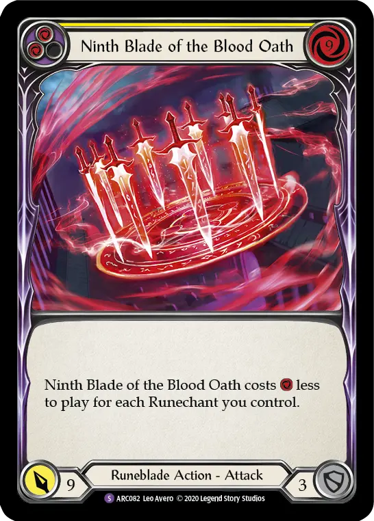 Ninth Blade of the Blood Oath (Yellow)