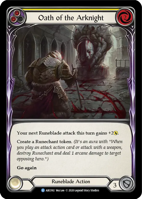 Oath of the Arknight (Yellow) ARC092