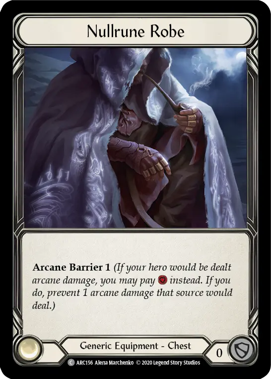 Nullrune Robe ARC156, carta de Flesh and Blood de Arcane Rising (Unlimited)