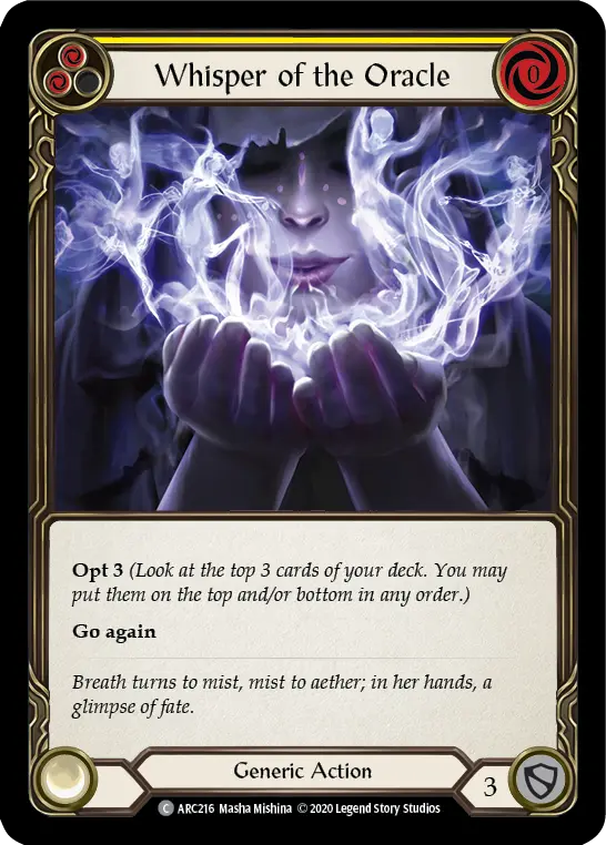 Whisper of the Oracle (Yellow) ARC216