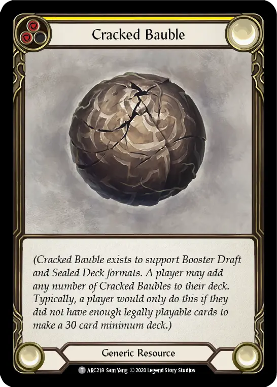 Cracked Bauble (Yellow) ARC218