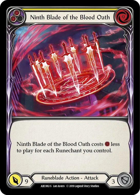 Ninth Blade of the Blood Oath (Yellow)