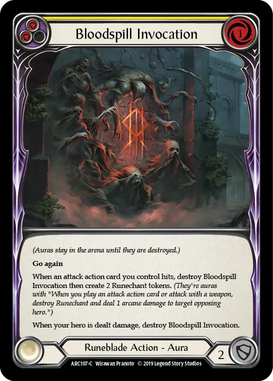 Bloodspill Invocation (Yellow) ARC107