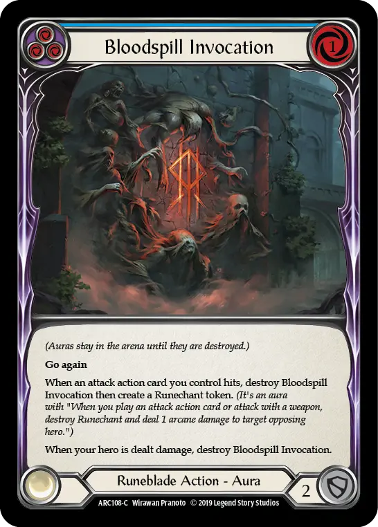 Bloodspill Invocation (Blue) ARC108