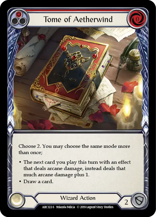 Tome of Aetherwind (Red) ARC122