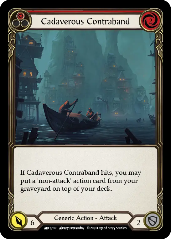 Cadaverous Contraband (Red) ARC179, carta de Flesh and Blood de Arcane Rising (1st Edition)