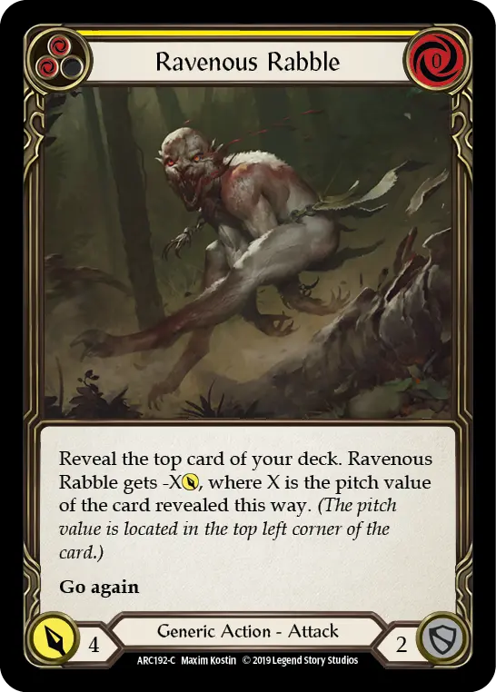 Ravenous Rabble (Yellow) ARC192