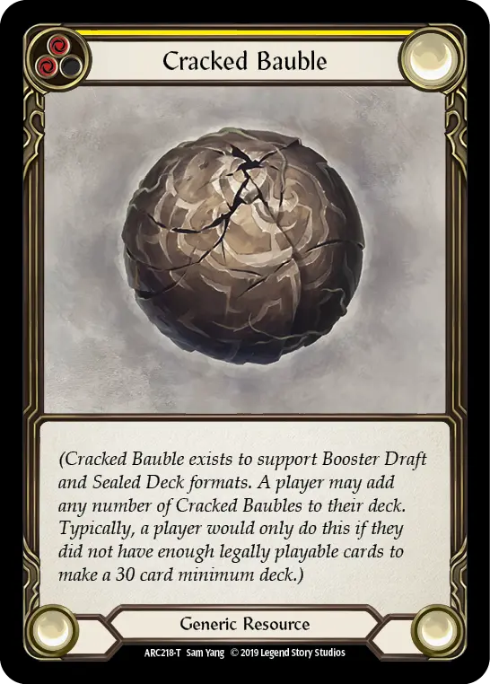 Cracked Bauble (Yellow)