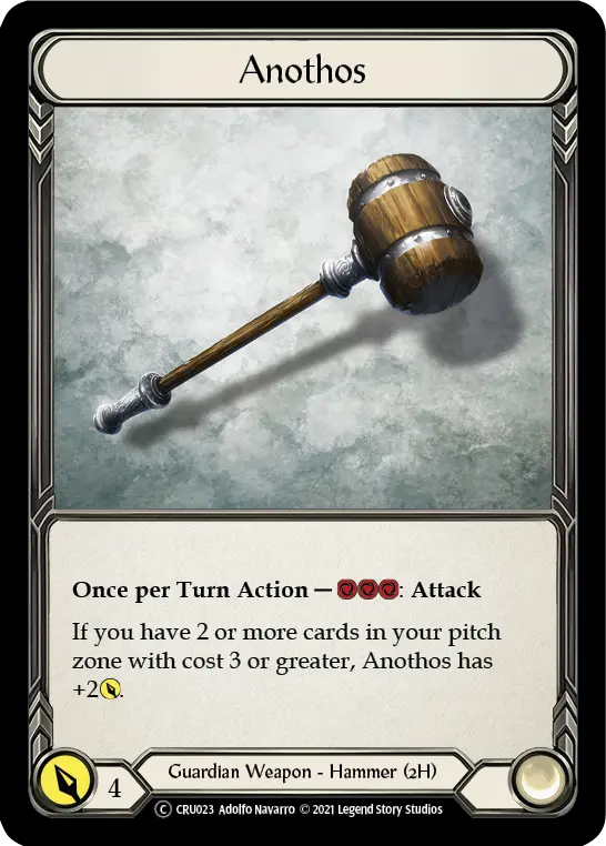 Anothos CRU023, carta de Flesh and Blood de Crucible of War (Unlimited)