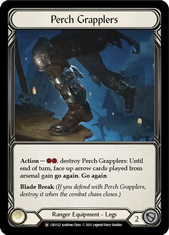 Perch Grapplers CRU122, carta de Flesh and Blood de Crucible of War (Unlimited)