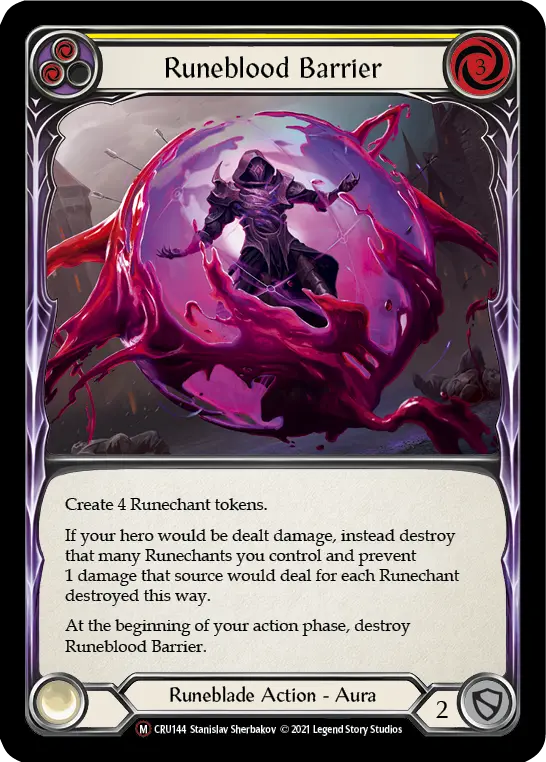 Runeblood Barrier (Yellow)