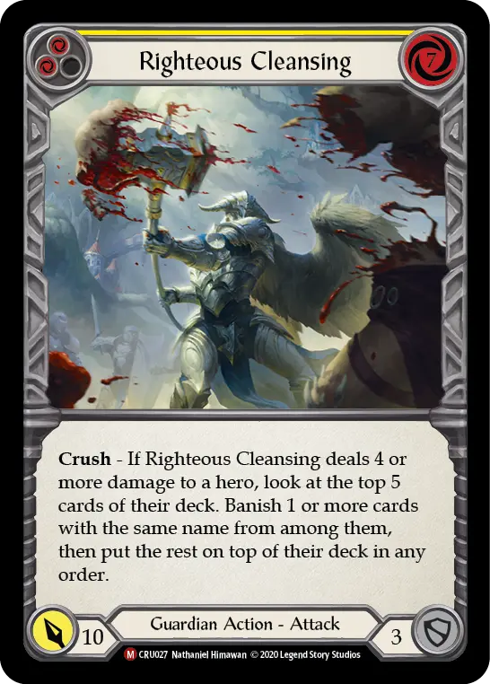 Righteous Cleansing (Yellow) CRU027