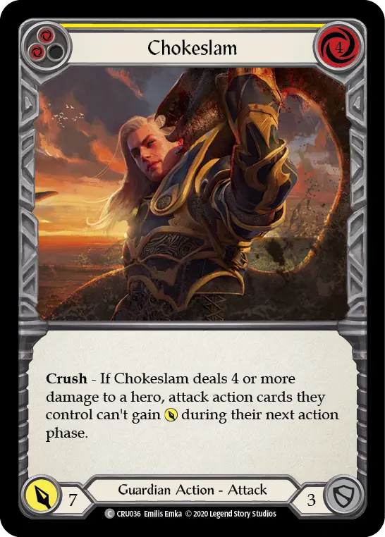 Chokeslam (Yellow) CRU036