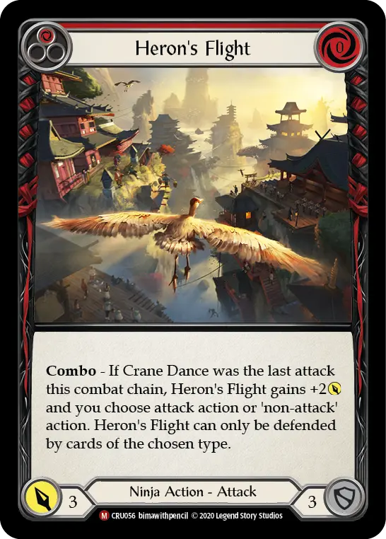 Heron's Flight (Red) CRU056