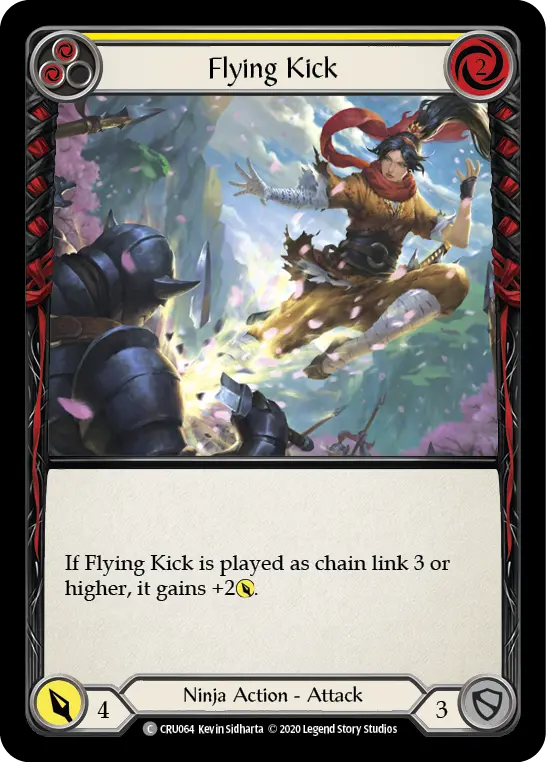 Flying Kick (Yellow) CRU064