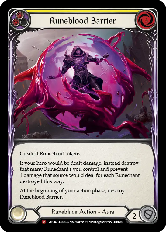 Runeblood Barrier (Yellow) CRU144