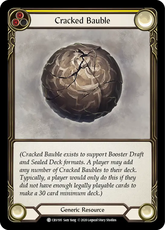 Cracked Bauble (Yellow) CRU195
