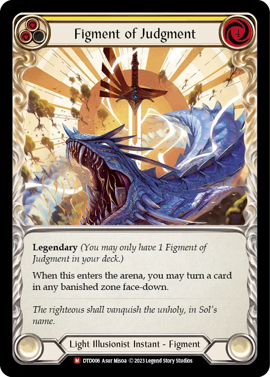 Figment of Judgment (Yellow) DTD006
