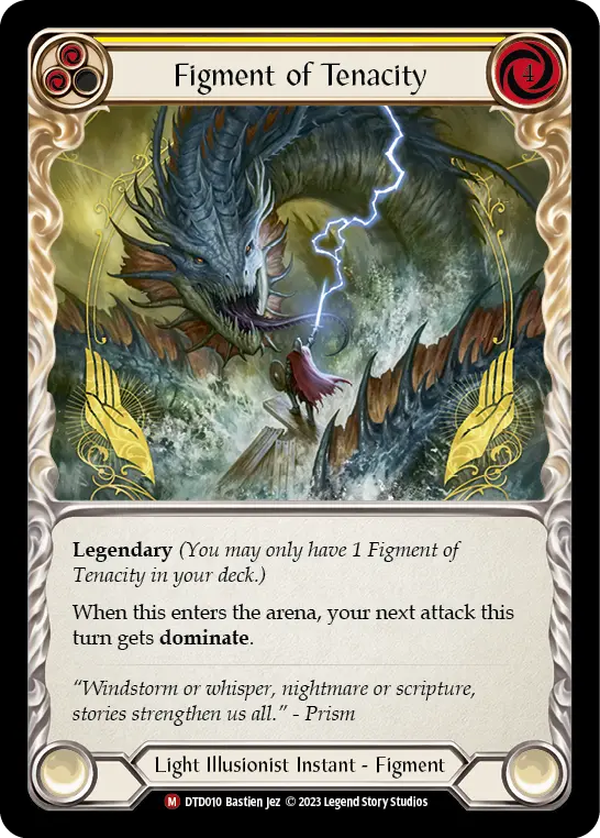 Figment of Tenacity (Yellow) DTD010