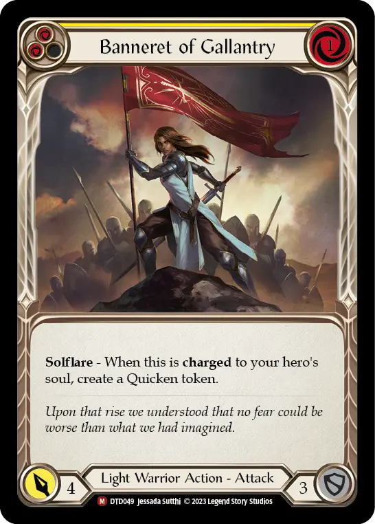 Banneret of Gallantry (Yellow) DTD049