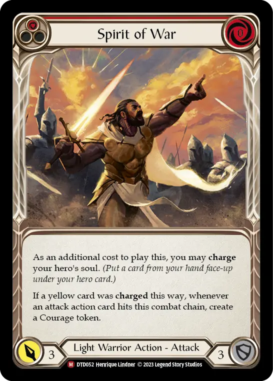 Spirit of War (Red) DTD052