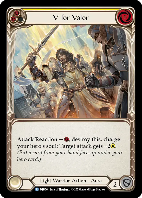 V for Valor (Yellow) DTD061