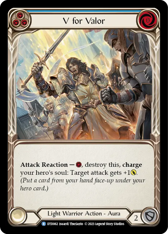 V for Valor (Blue) DTD062