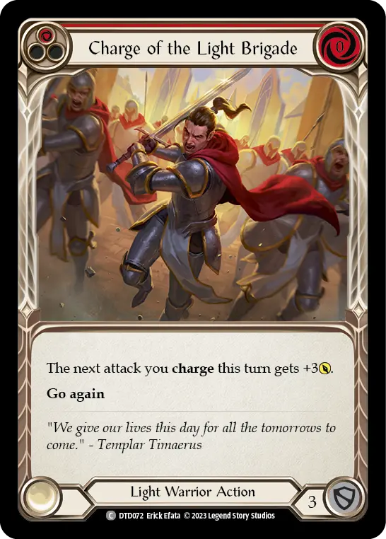 Charge of the Light Brigade (Red) DTD072
