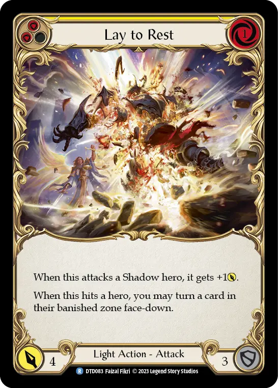 Lay to Rest (Yellow) DTD083
