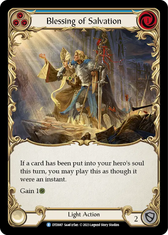 Blessing of Salvation (Blue) DTD087