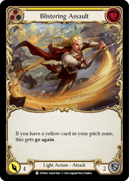 Blistering Assault (Yellow) DTD092
