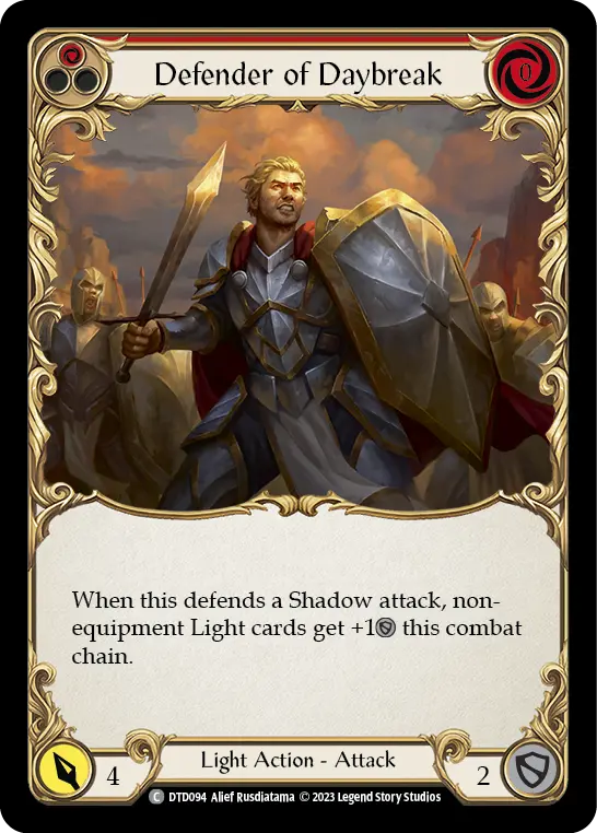 Defender of Daybreak (Red) DTD094