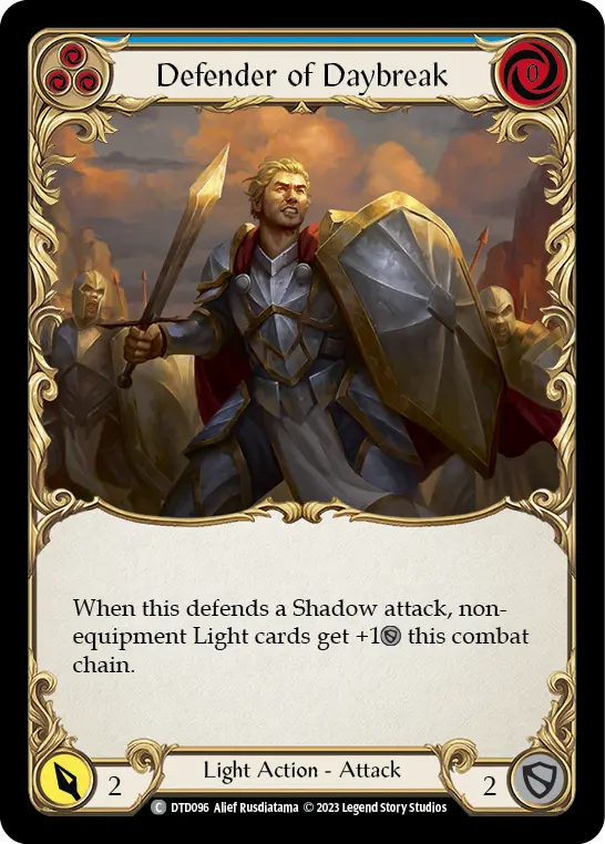 Defender of Daybreak (Blue) DTD096