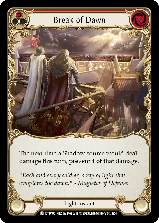 Break of Dawn (Red) DTD100