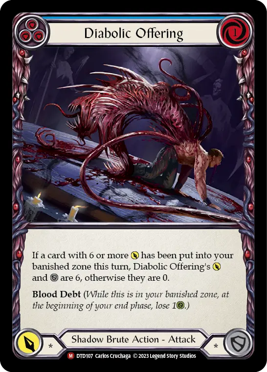 Diabolic Offering (Blue) DTD107