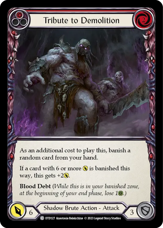 Tribute to Demolition (Red) DTD127