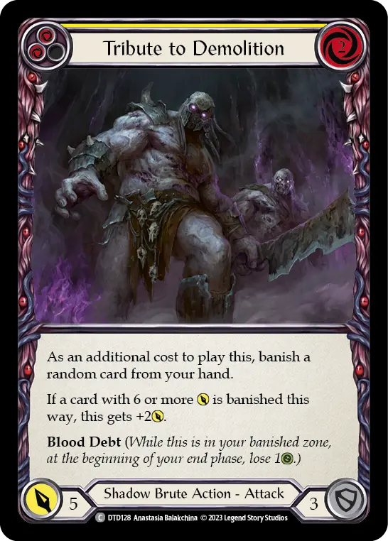Tribute to Demolition (Yellow) DTD128