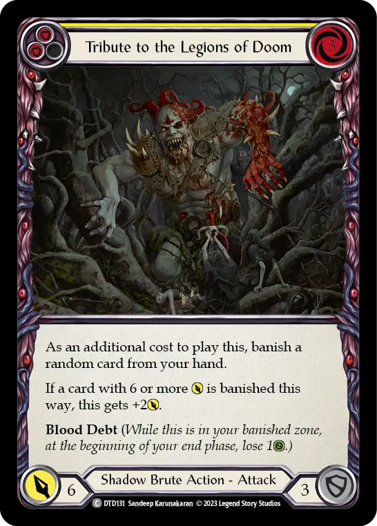 Tribute to the Legions of Doom (Yellow) DTD131