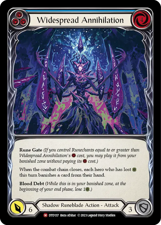 Widespread Annihilation (Blue) DTD137