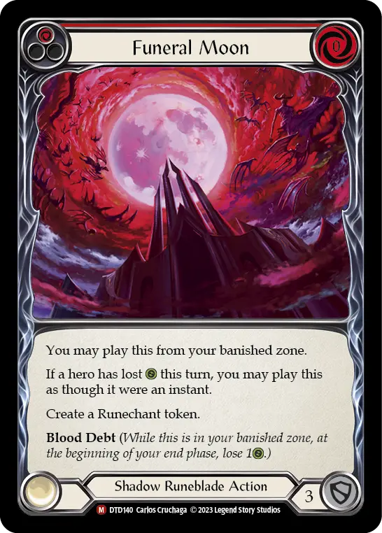Funeral Moon (Red) DTD140