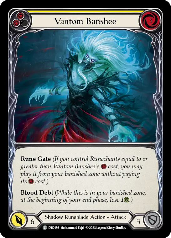 Vantom Banshee (Yellow) DTD156, carta de Flesh and Blood de Dusk till Dawn
