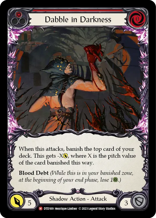 Dabble in Darkness (Red) DTD169
