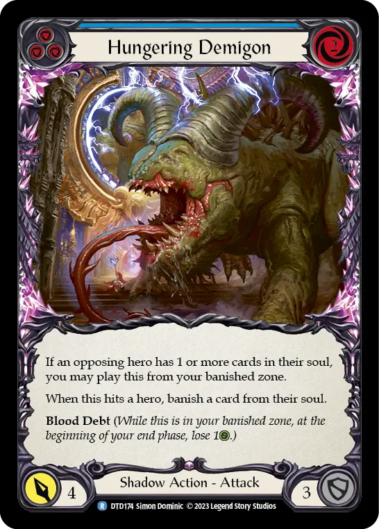 Hungering Demigon (Blue) DTD174