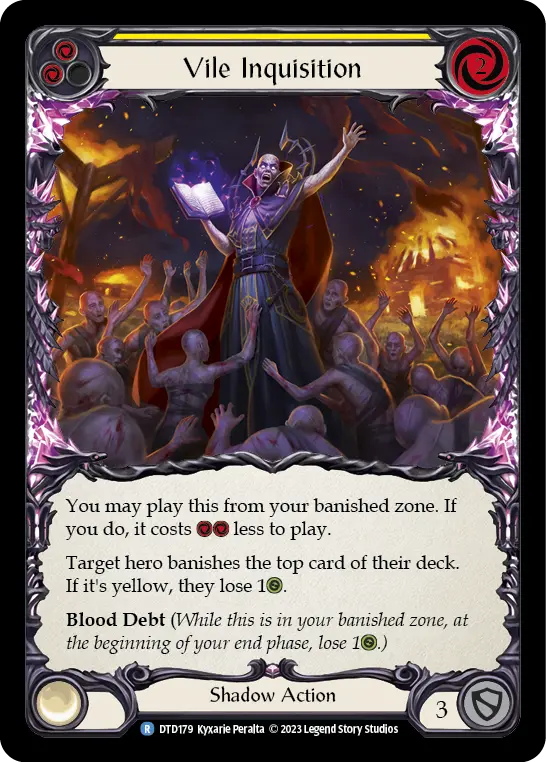 Vile Inquisition (Yellow) DTD179