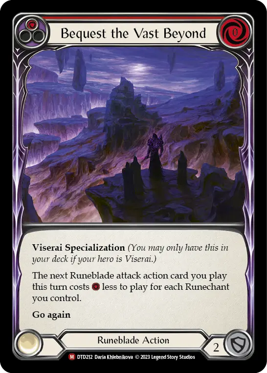 Bequest the Vast Beyond (Red) DTD212