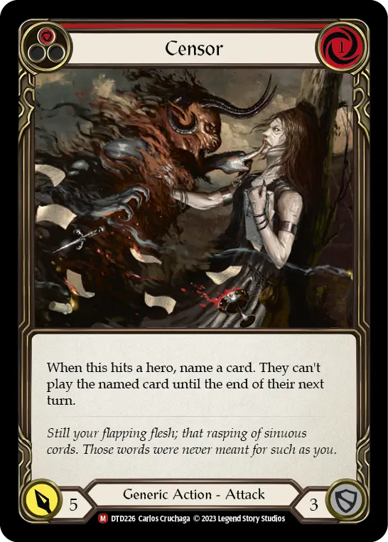 Censor (Red) DTD226