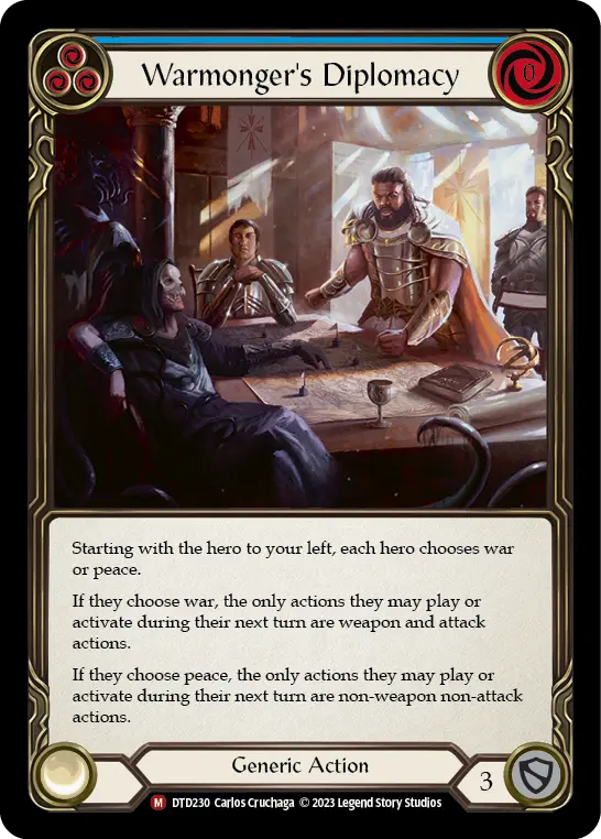 Warmonger's Diplomacy (Blue) DTD230