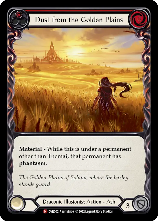 Dust from the Golden Plains (Red)